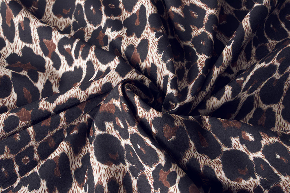 Men's Leopard Print Long Sleeve Shirt