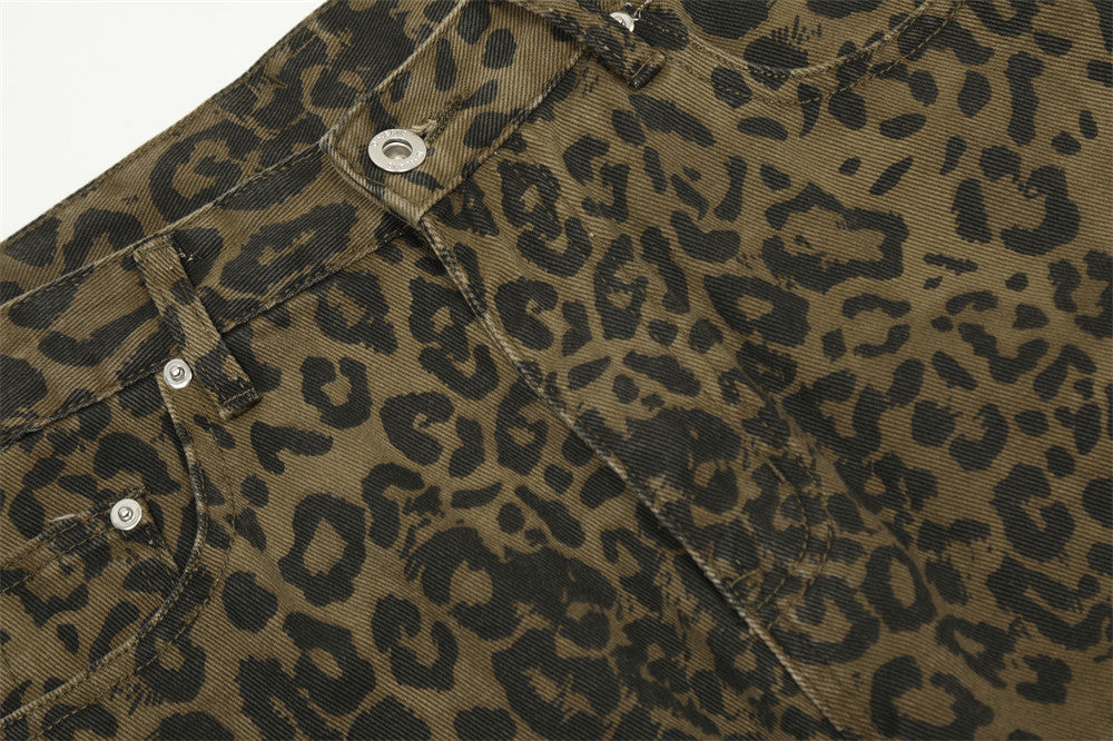 Fashion Leopard Pattern Men's Camouflage Cargo Pants