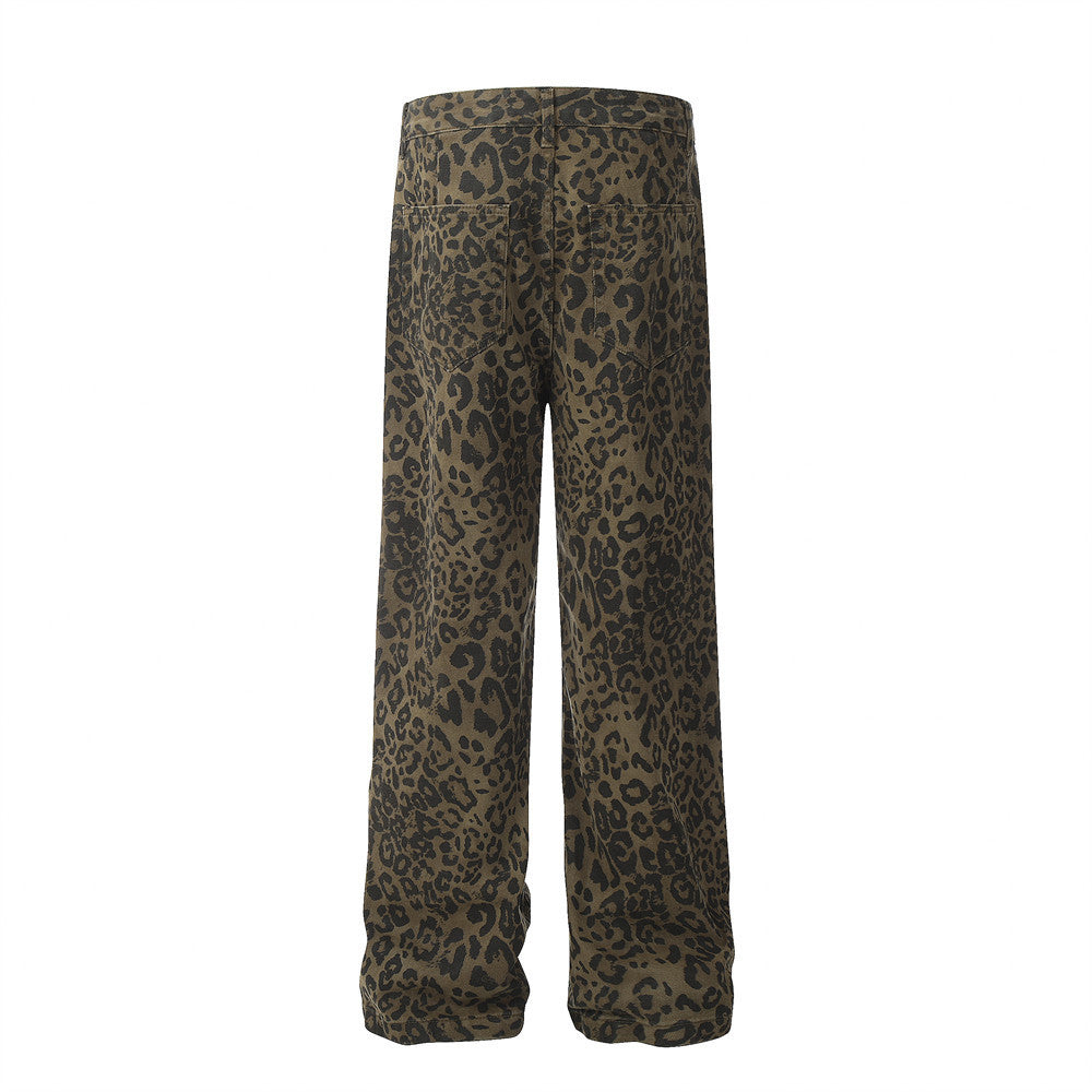 Fashion Leopard Pattern Men's Camouflage Cargo Pants