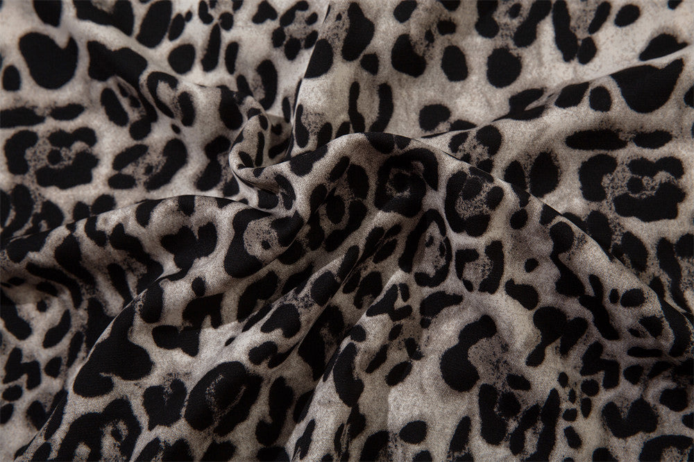 American Fashion Vintage Leopard Print Shirt Men