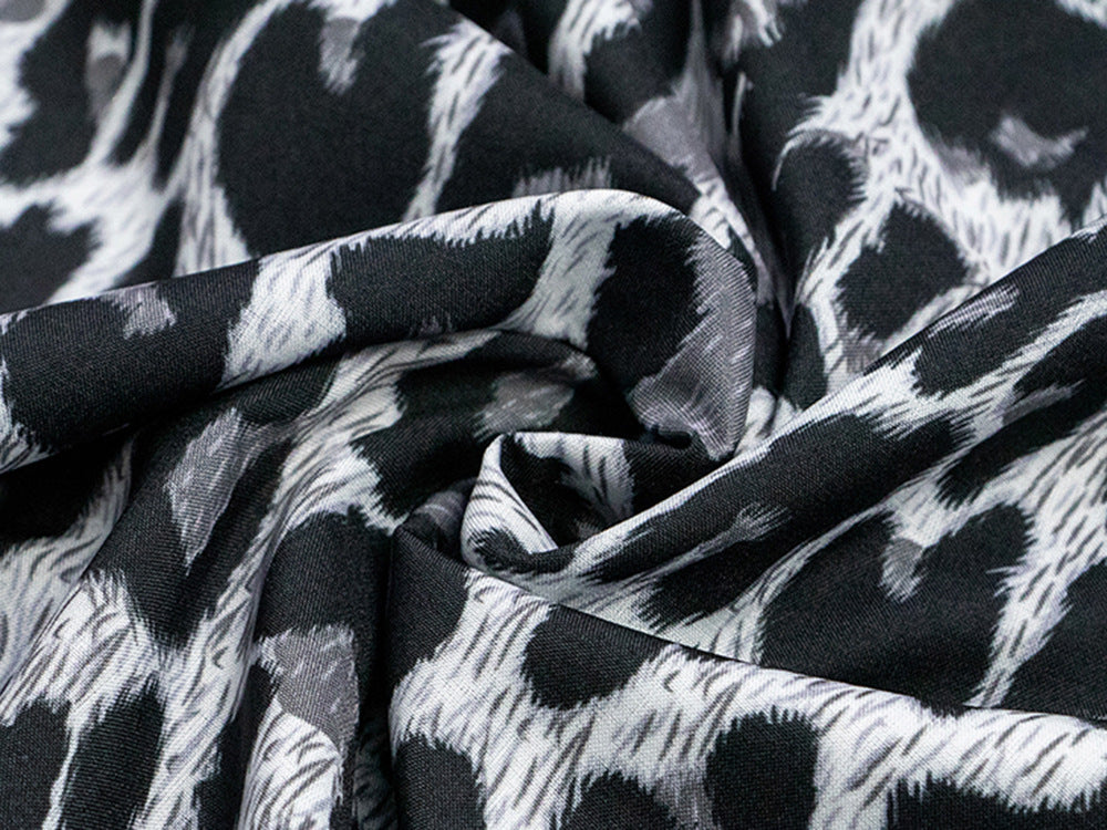 Men's Leopard Print Long Sleeve Shirt