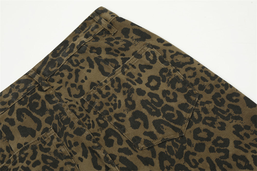 Fashion Leopard Pattern Men's Camouflage Cargo Pants