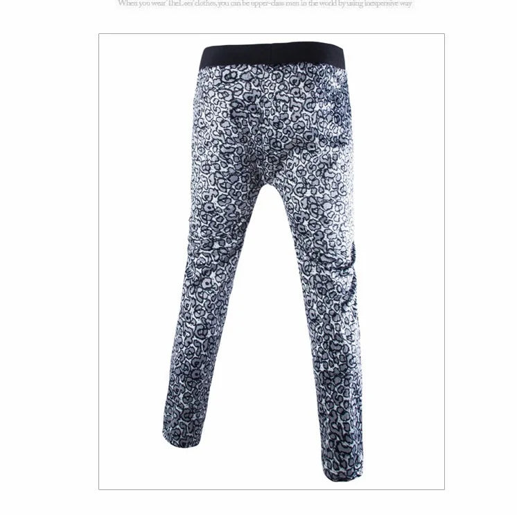 2022 new spring Autumn Leopard printed  pants men casual Leopard  sweatpants for men  pants men,M-XXL