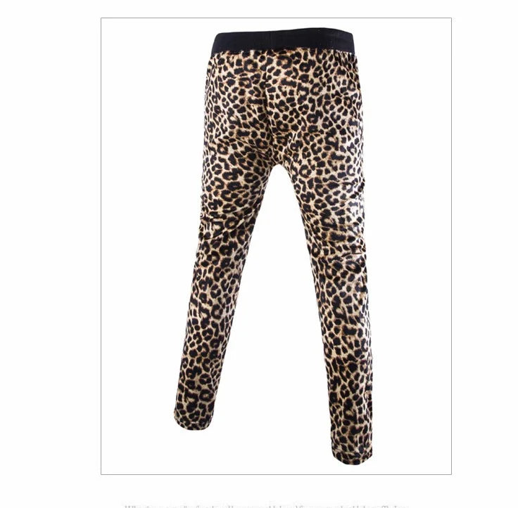 2022 new spring Autumn Leopard printed  pants men casual Leopard  sweatpants for men  pants men,M-XXL